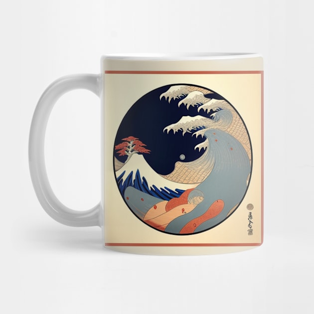 Great Wave Off Kanagawa Japanese Album Cover by musicgeniusart